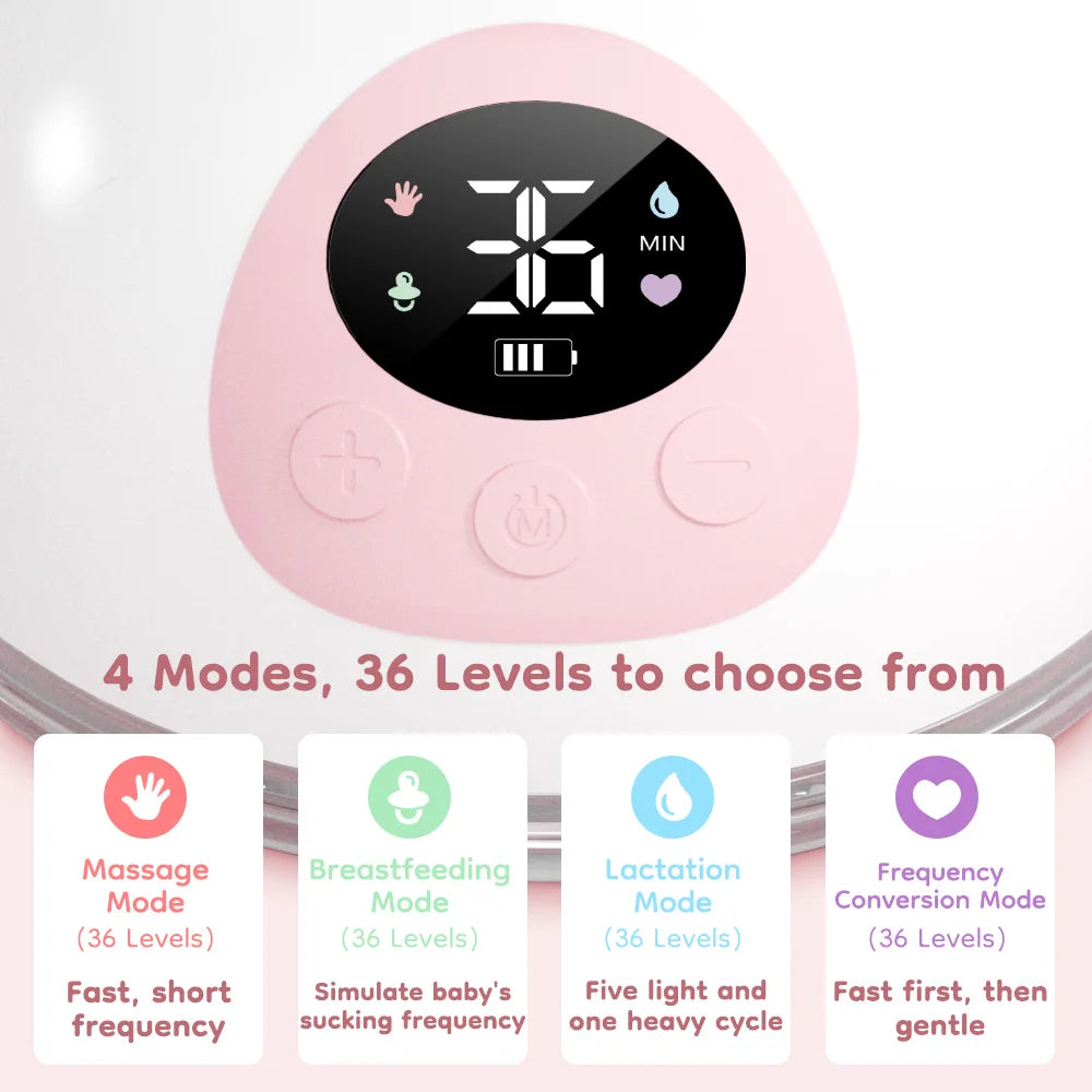 Dr.isla Tire-Lait Électrique Portable
4 Modes - 36 Niveaux d'Aspiration - Mains Libres - Collecteur de Lait - Avec Embout de 19/24 mm