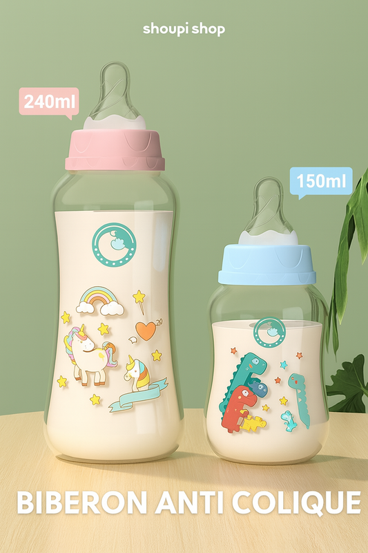Dr.isla Biberon Bébé 150ML / 240ML  Large Ouverture