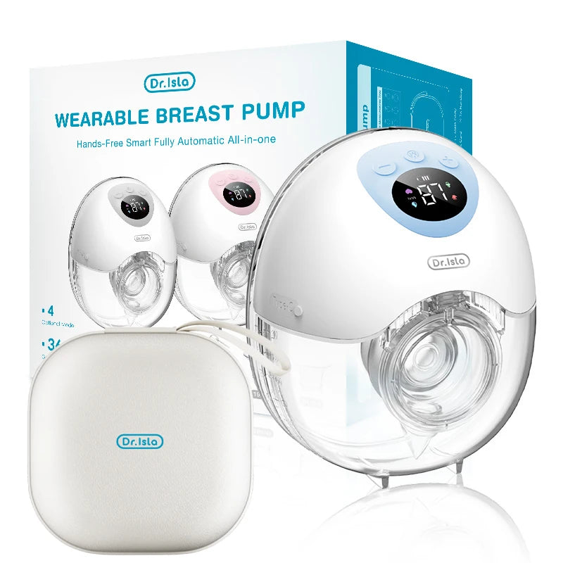Dr.isla Tire-Lait Électrique Portable 
4 Modes - 36 Niveaux d'Aspiration - Mains Libres - Collecteur de Lait - Avec Embout de 19/24 mm