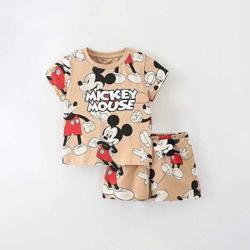 Ensemble T-shirt + Short Bébé – Style Décontracté – Été – Fille & Garçon