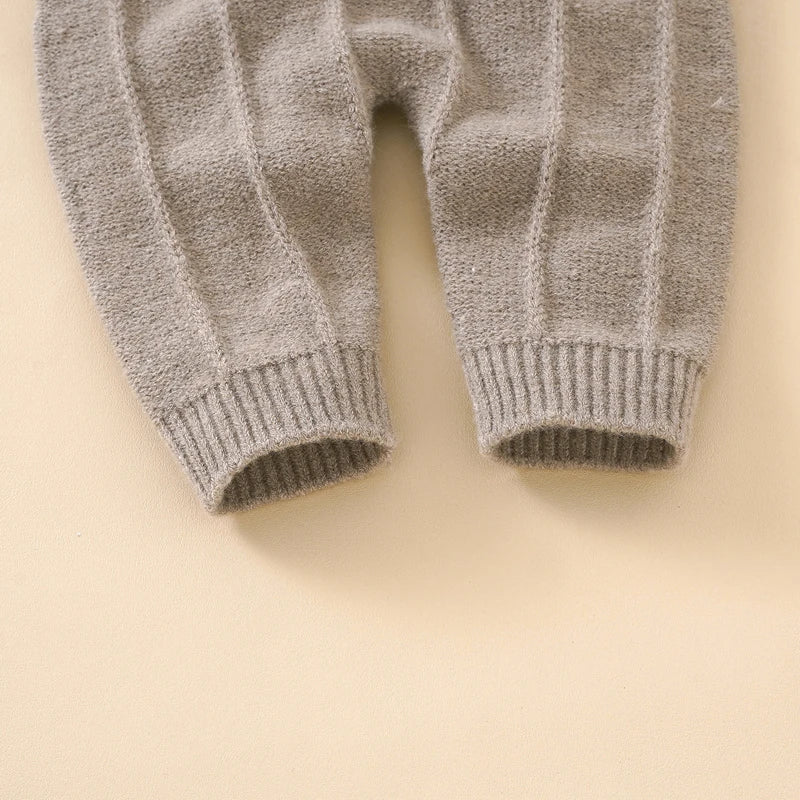 Ensemble Salopette Tricotée Sans Manches avec Chapeau – Bébé Garçon et Fille – 0 à 24 Mois